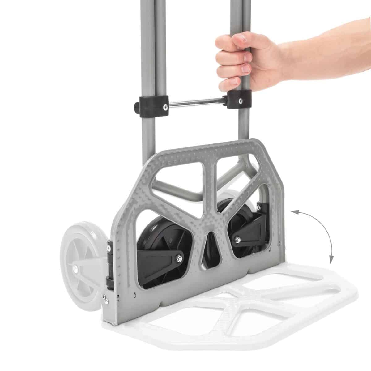 Carucior marfa pentru trepte, capacitate incarcare 60 kg, maner reglabil pe inaltime, Relaxdays - imagine 4