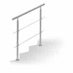 Balustradă metalică pentru scări interioare moderne.