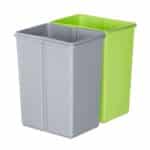 Cos de gunoi 3 in 1, compartiment 37 L cu deschidere/inchidere cu senzor, 2 x 12 L, otel inoxidabil, argintiu - imagine 6