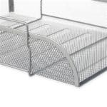 Tavita documente A4, metalica, gri, 8,5 x 26 x 33,5 cm, Relaxdays - imagine 4