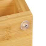 Boluri hranire animale de companie, din inox cu suport din bambus, 10,5 x 35,5 x 18 cm - imagine 7