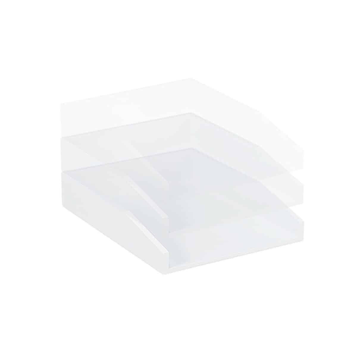 Tavita documente A4, bambus, alb, 6,5 x 25 x 33,5 cm, Relaxdays - imagine 6