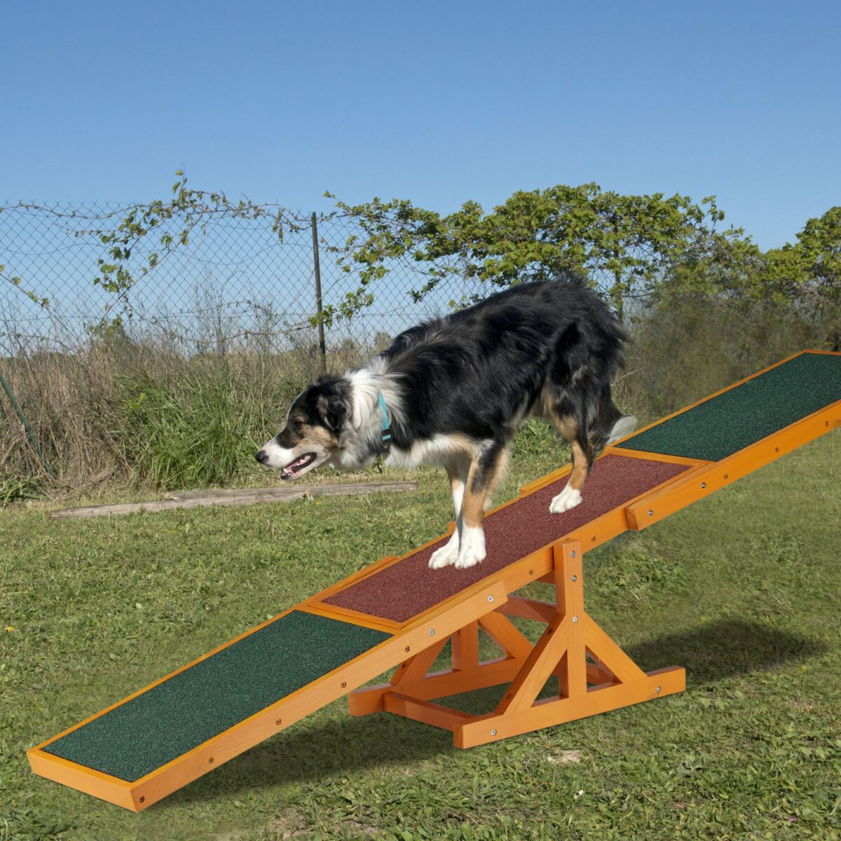 Balansoar dresaj caini, invelis din cauciuc antiderapant, 54 x 180 x 30 cm - imagine 2