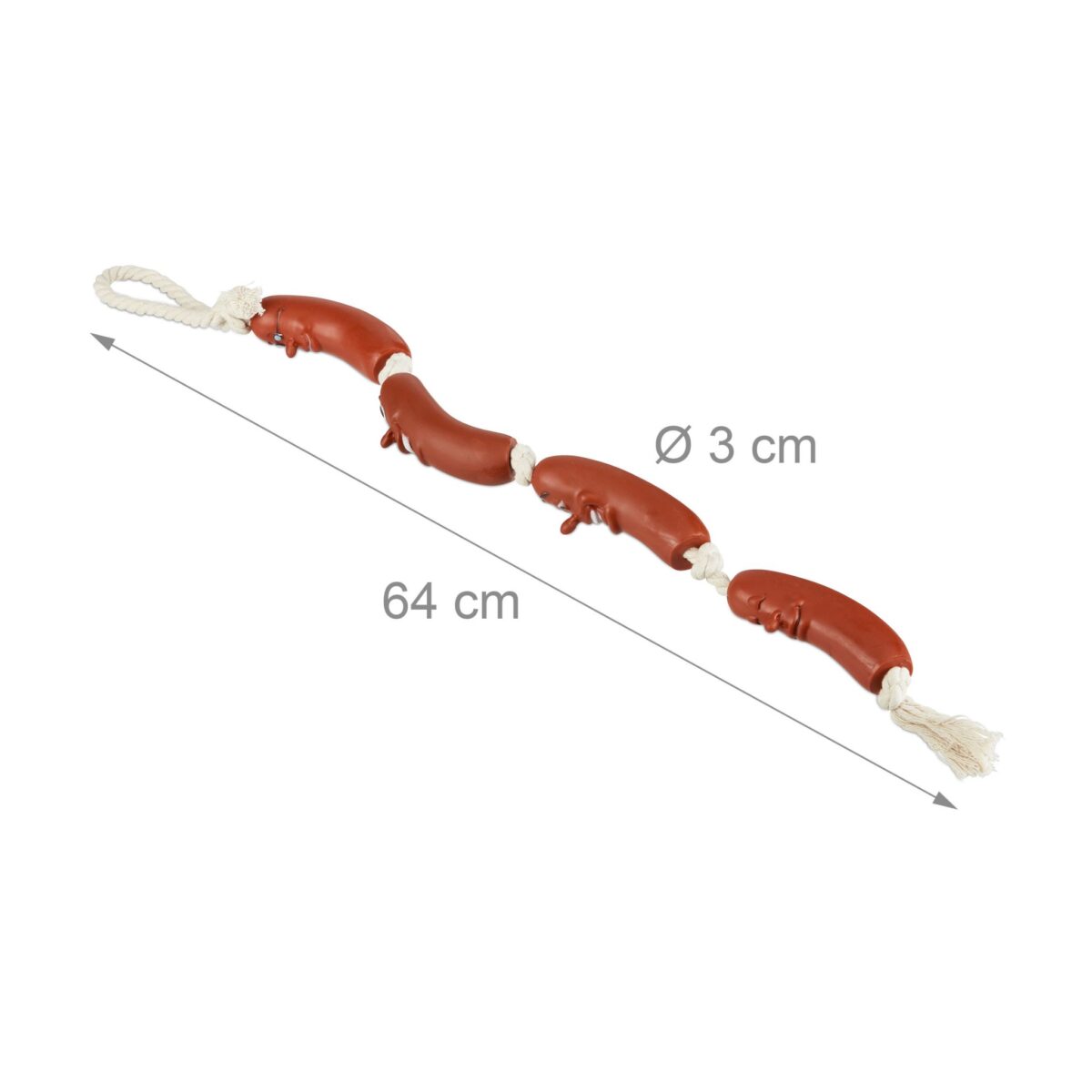 Jucarie interactiva pentru caini, 64 x 3 cm, Relaxdays - imagine 4