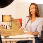 Tavita documente A4, din bambus, 7 x 25 x 33 cm, Relaxdays - imagine 2