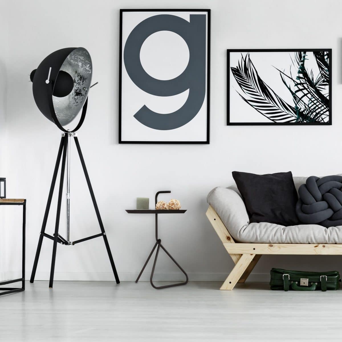 Masuta de cafea, din otel, 59,5 x 40 x 40 cm, negru - imagine 4