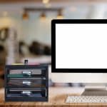 Organizator de birou, metalic, 3 sertare, negru, 23 x 27,5 x 35 cm - imagine 6