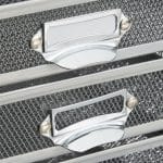 Organizator de birou, metalic, 3 sertare, gri, 23 x 27,5 x 35 cm - imagine 6