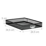 Organizator de birou, metalic, 5 sertare, negru, 29 x 27,5 x 35,5 cm - imagine 5
