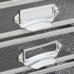 Organizator de birou, metalic, 5 sertare, gri, 29 x 27,5 x 35,5 cm - imagine 7