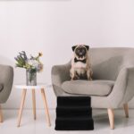 Scara pentru caini si pisici, 3 trepte, alb, 30 x 35 x 45 cm - imagine 3
