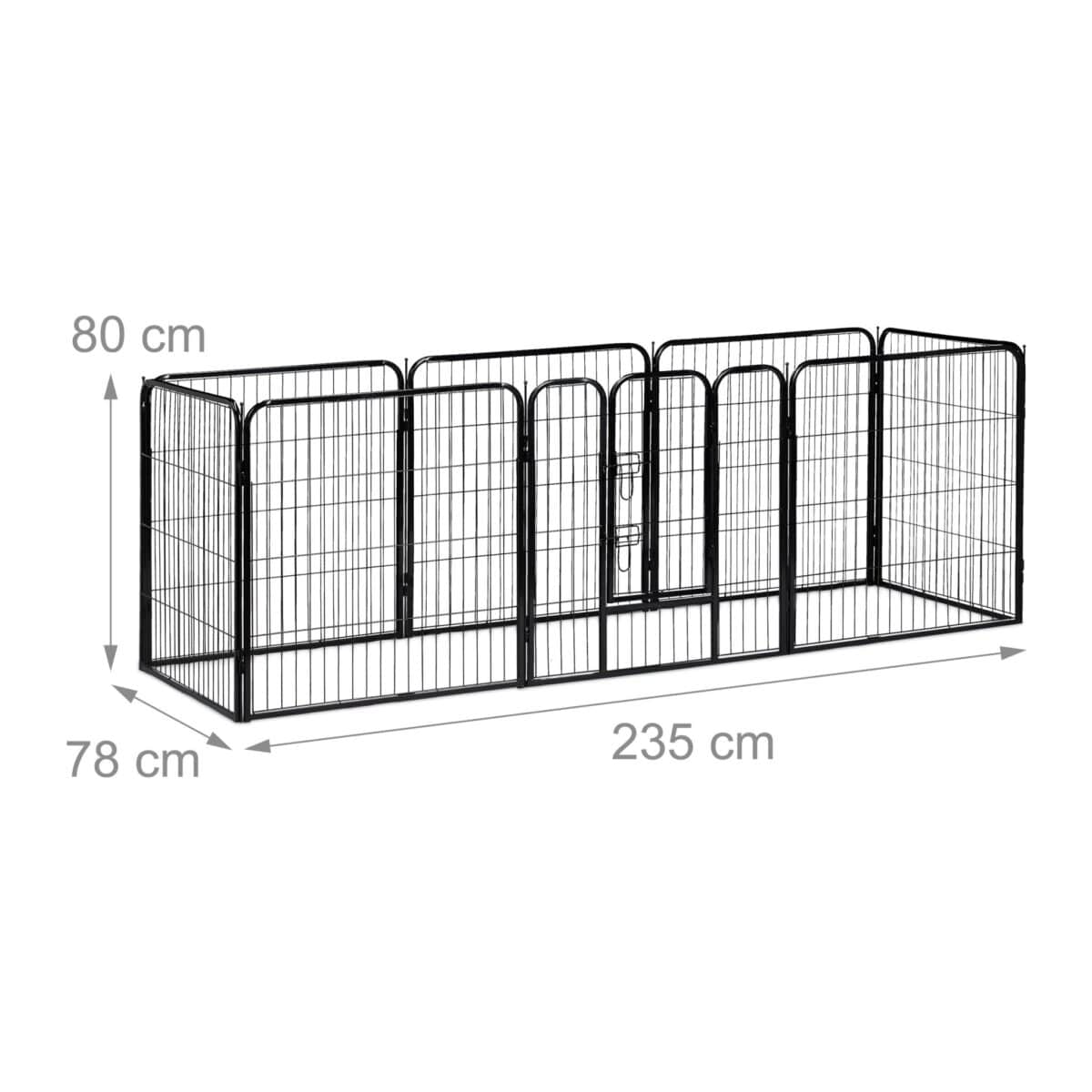 Tarc pentru animale de companie, interior si exterior, 80 x 78 x 235 cm - imagine 2