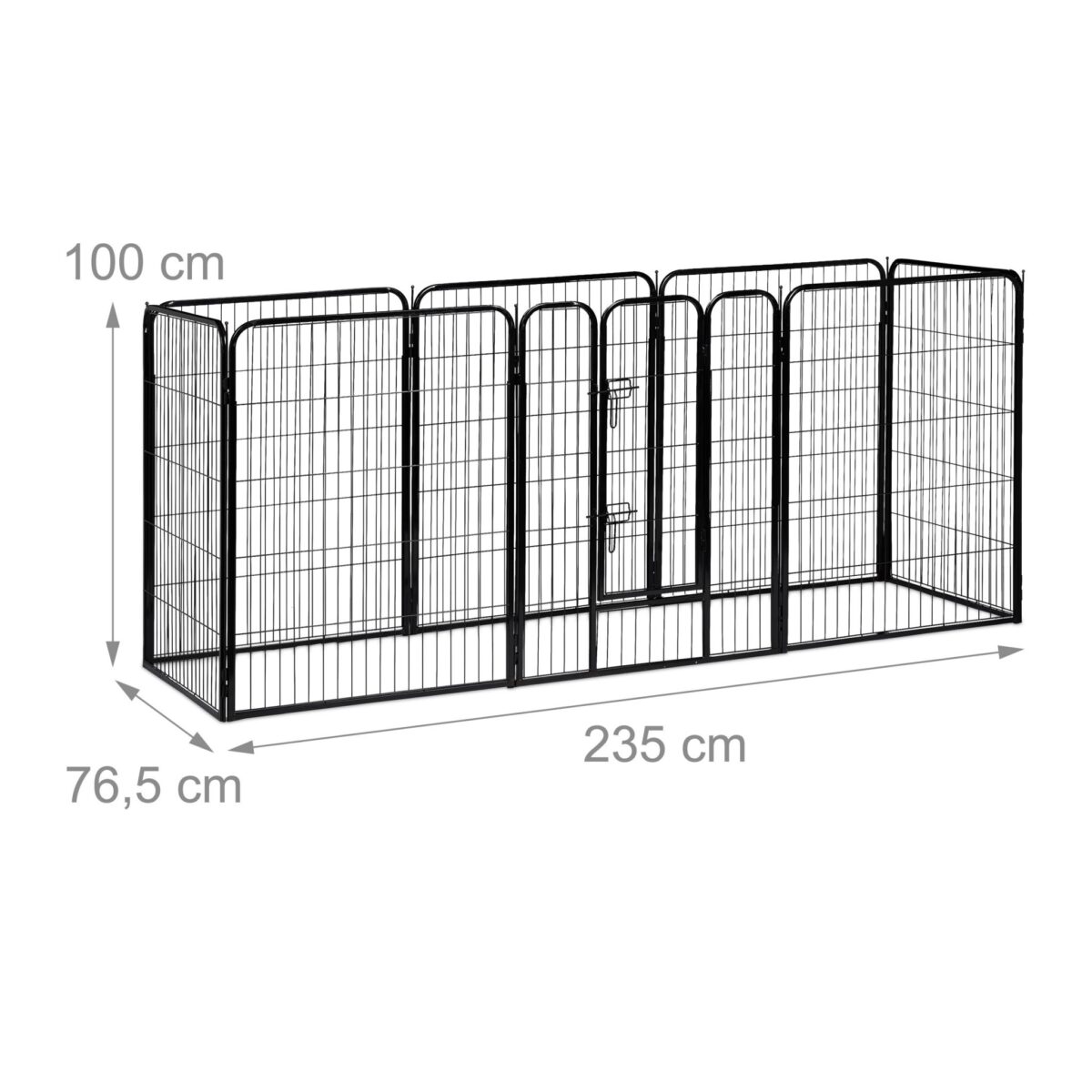 Tarc pentru animale de companie, interior si exterior, 100 x 76,5 x 235 cm - imagine 4