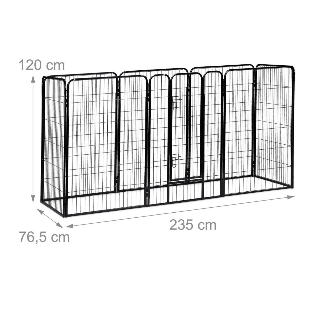 Tarc pentru animale de companie, interior si exterior, 120 x 76,5 x 235 cm - imagine 4