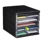 Organizator de birou, potrivit pentru A4, 5 sertare, 24,5 x 26,5 x 34 cm