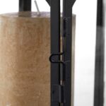 Set 3 felinare metalice, vintage, negru - imagine 7