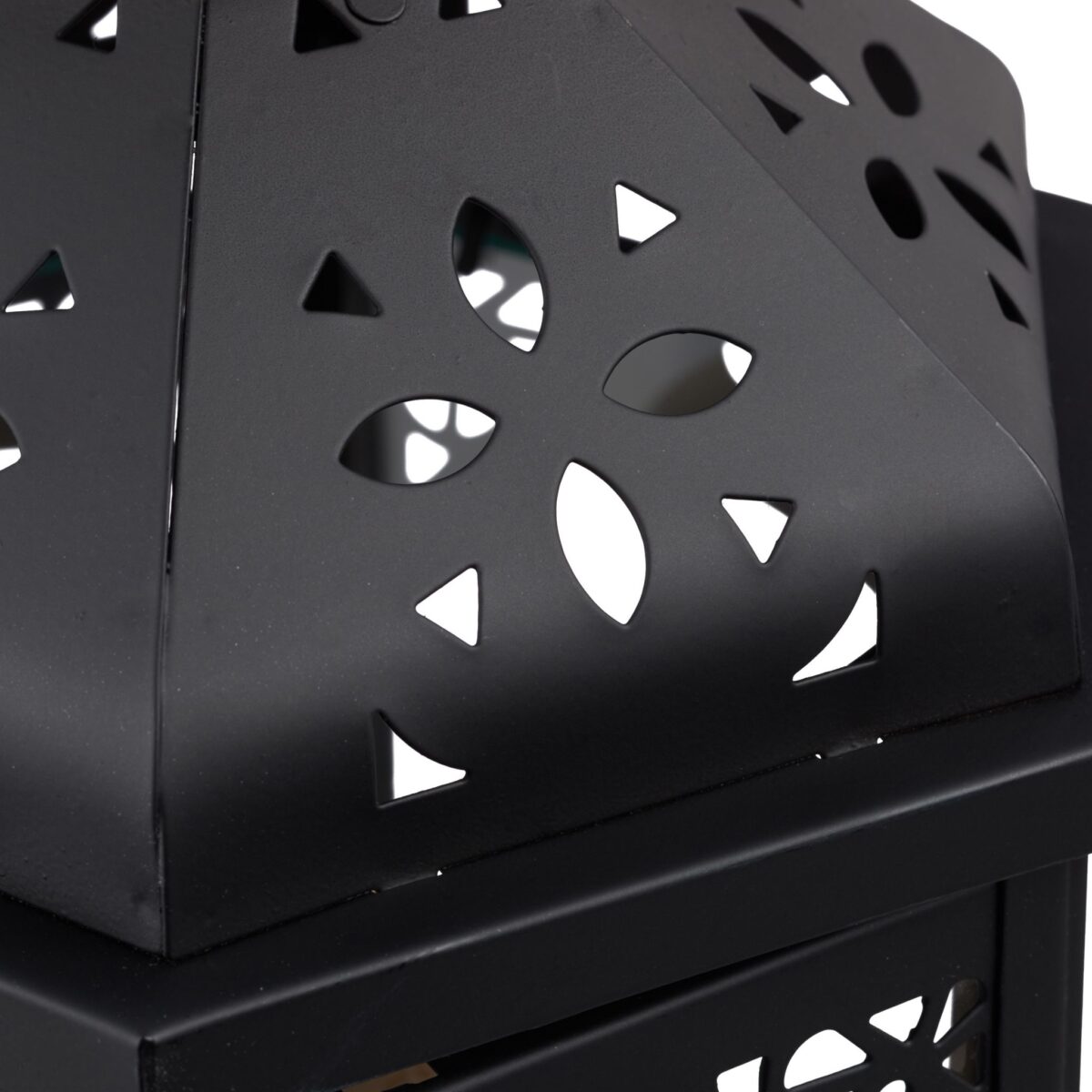 Set 3 felinare metalice, vintage, negru - imagine 6
