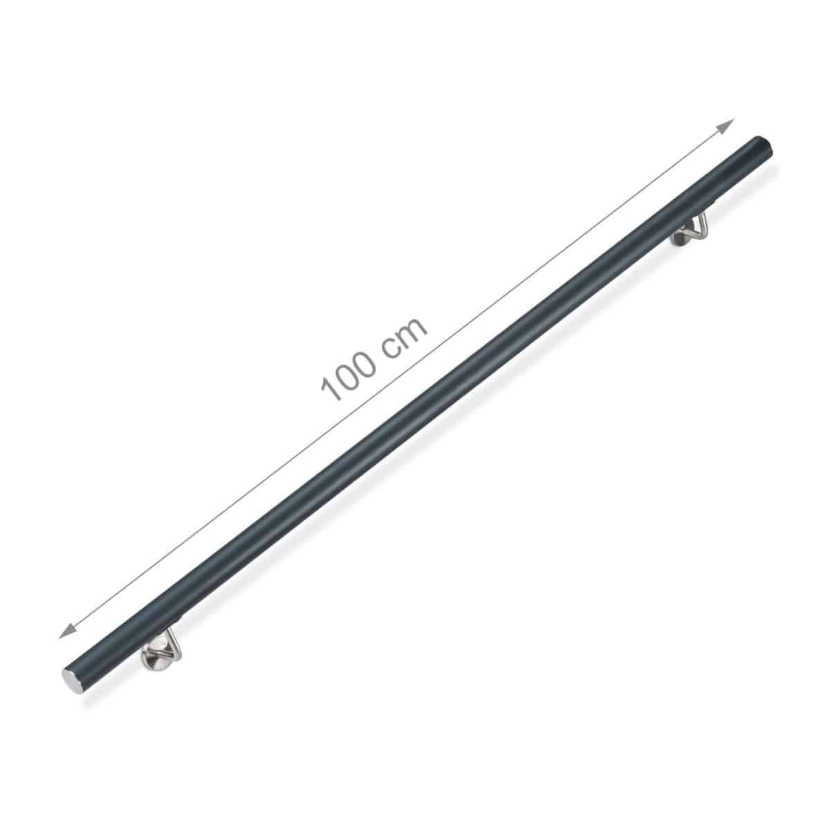 Balustrada din aluminiu, antracit, 100 cm - imagine 2