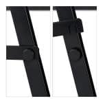 Set 2 staliere multifunctionale din otel, pliabile, capacitate 100 kg, negru, Relaxdays - imagine 7