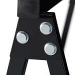 Set 2 staliere multifunctionale din otel, pliabile, capacitate 100 kg, negru, Relaxdays - imagine 8