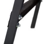 Set 2 staliere multifunctionale din otel, pliabile, capacitate 100 kg, negru, Relaxdays - imagine 9