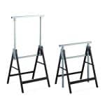 Set 2 staliere multifunctionale, pliabile, inaltime 7 trepte, capacitate 200 kg, Relaxdays