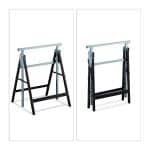 Set 2 staliere multifunctionale, pliabile, inaltime 7 trepte, capacitate 200 kg, Relaxdays - imagine 6