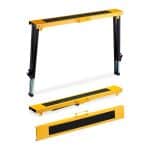 Set 2 staliere, pliabile, reglabile pe 12 inaltimi, capacitate 100kg, Relaxdays - imagine 6