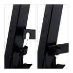 Set 2 staliere, pliabile, reglabile pe 12 inaltimi, capacitate 100kg, Relaxdays - imagine 8