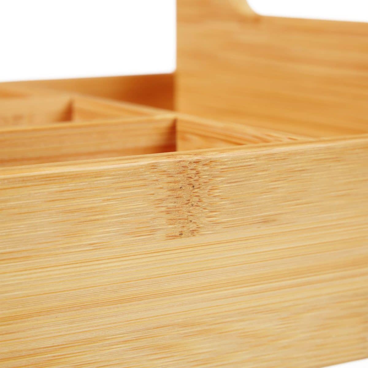 Organizator birou sau atelier, maner transport, din bambus, 12,5 x 32,5 x 20,5 cm - imagine 9