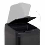 Cos de gunoi cu senzor automat, 12 L, capac anti-miros, 41 x 21,5 x 28 cm, negru - imagine 5