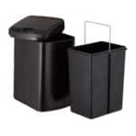 Cos de gunoi cu senzor automat, 12 L, capac anti-miros, 41 x 21,5 x 28 cm, negru - imagine 4