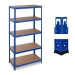 Raft multifunctional industrial, 5 rafturi, capacitate incarcare 875 kg, albastru, 180 x 90 x 45 cm