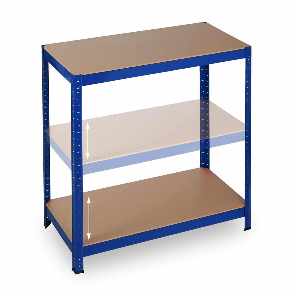Raft multifunctional industrial, 5 rafturi, capacitate incarcare 875 kg, albastru, 180 x 90 x 45 cm - imagine 7