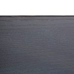 Noptiera neagra cu sertar, picioare din metal, 50 x 50 x 50 cm - imagine 2