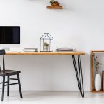 Tavita documente A4, din bambus, alb, 6 x 25 x 33 cm, Relaxdays - imagine 2