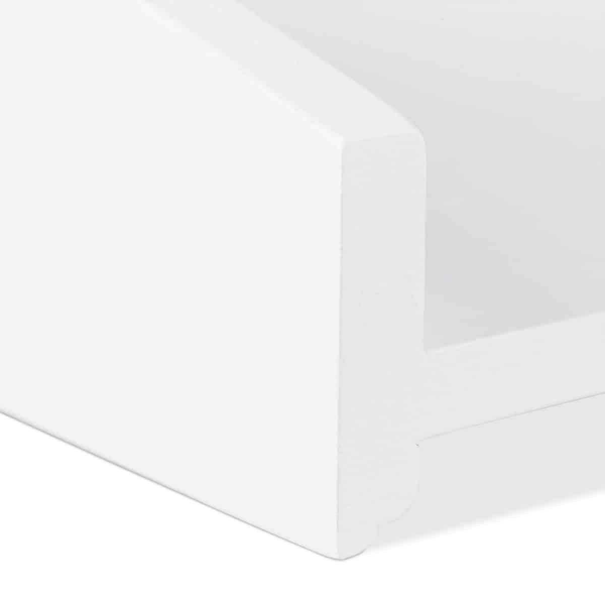 Tavita documente A4, din bambus, alb, 6 x 25 x 33 cm, Relaxdays - imagine 7