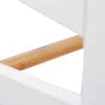 Set 2 boluri, suport cu inaltime reglabila, alb, 20 x 42 x 22 cm - imagine 9