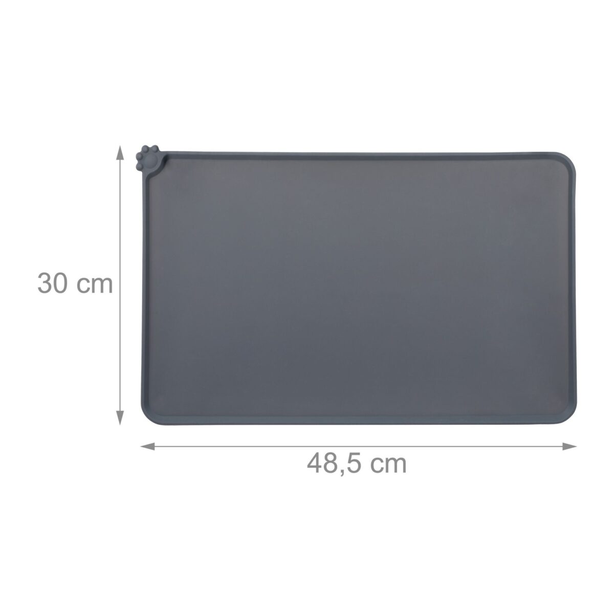 Covor/asternut, bol hrana animale, din silicon, 48,5 x 30 cm - imagine 4