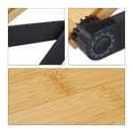 Suport laptop pana la 15 inch, pliabil, bambus, picioare pliabile, 47,5 x 60 x 26 cm - imagine 9