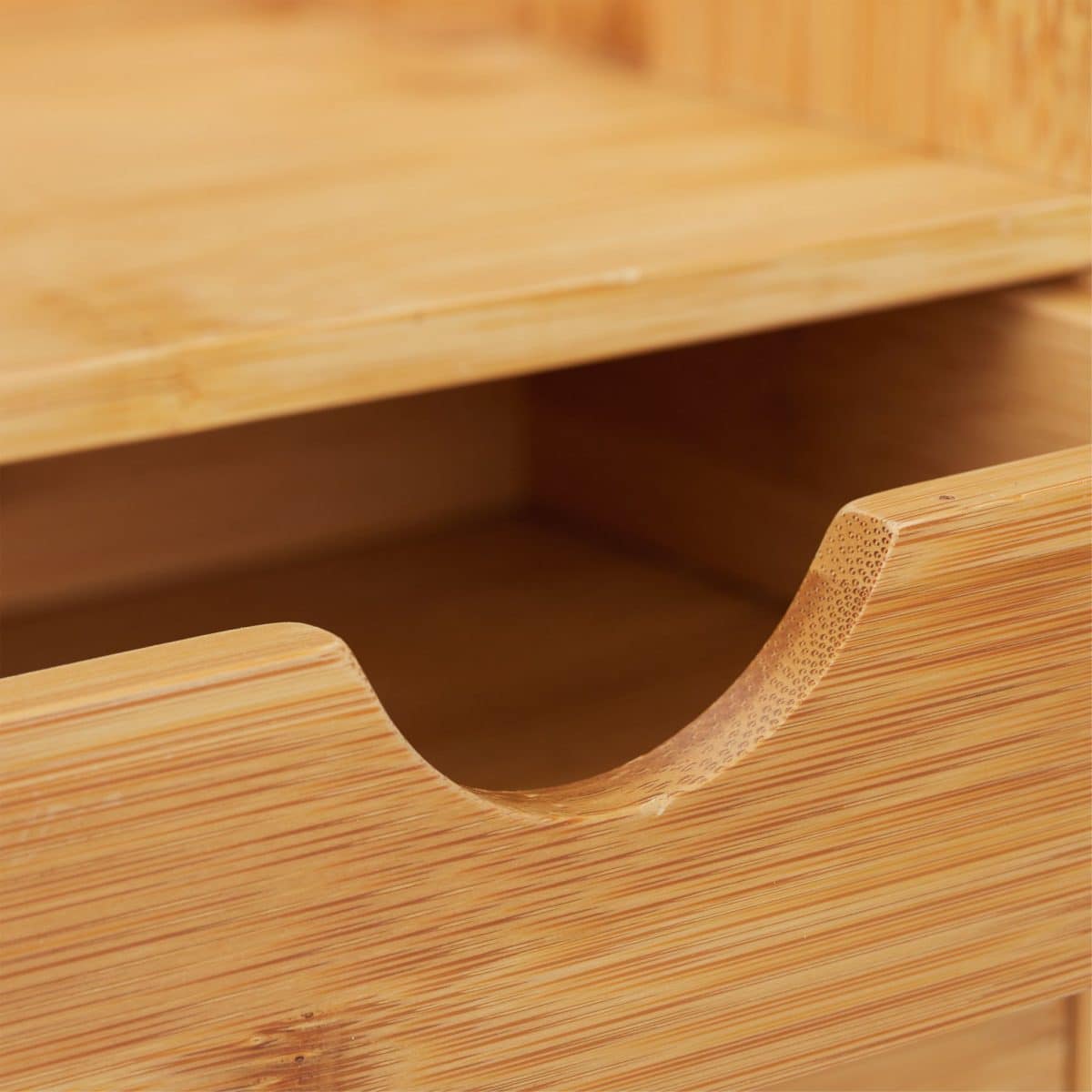Organizator de birou, un raft si 3 sertare, din bambus, 21 x 20 x 13 cm - imagine 8