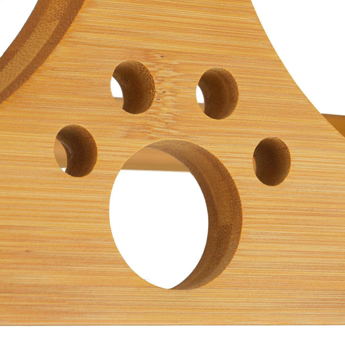 Set 2 boluri mancare pentru animale, suport bambus, 18,5 x 40 x 20,5 cm - imagine 10