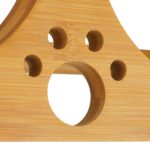 Set 2 boluri mancare pentru animale, suport bambus, 18,5 x 40 x 20,5 cm - imagine 10