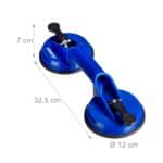 Set de 2 ventuze cu 2 capete, geamuri, parbriz, oglinzi, faianta, 7 x 32,5 cm - imagine 4