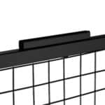 Panou perforat pentru expunere, cu 10 carlige, negru, 215 x 65,5 x 44,5 cm - imagine 10