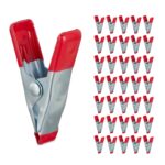 Set 36 cleme, fixare/prindere, metalice, rosu, 5 x 3 x 1,5 cm