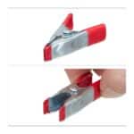 Set 36 cleme, fixare/prindere, metalice, rosu, 5 x 3 x 1,5 cm - imagine 6