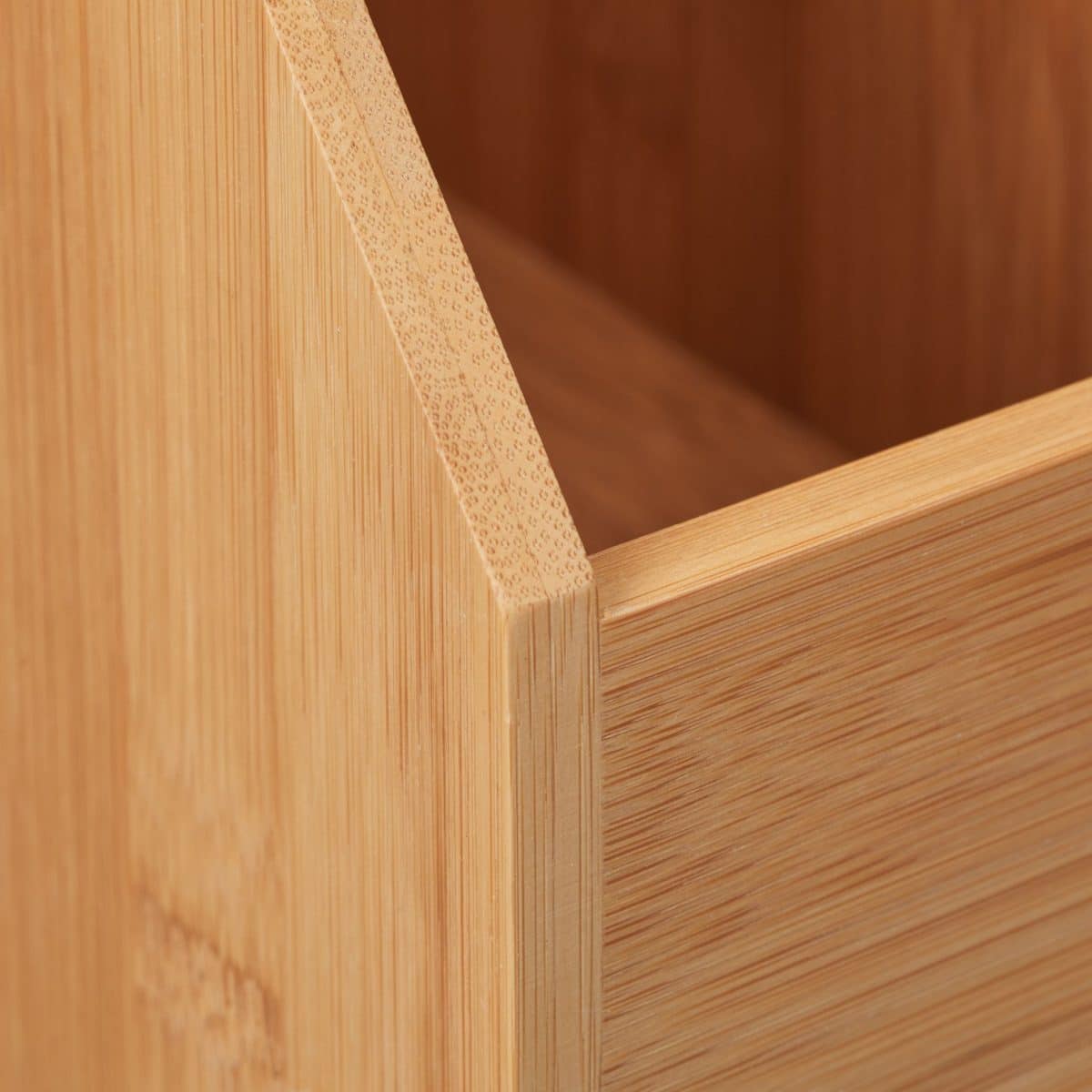 Organizator bambus, de birou, 2 compartimente, 30 x 12 x 23 cm - imagine 8