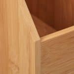 Organizator bambus, de birou, 2 compartimente, 30 x 12 x 23 cm - imagine 8