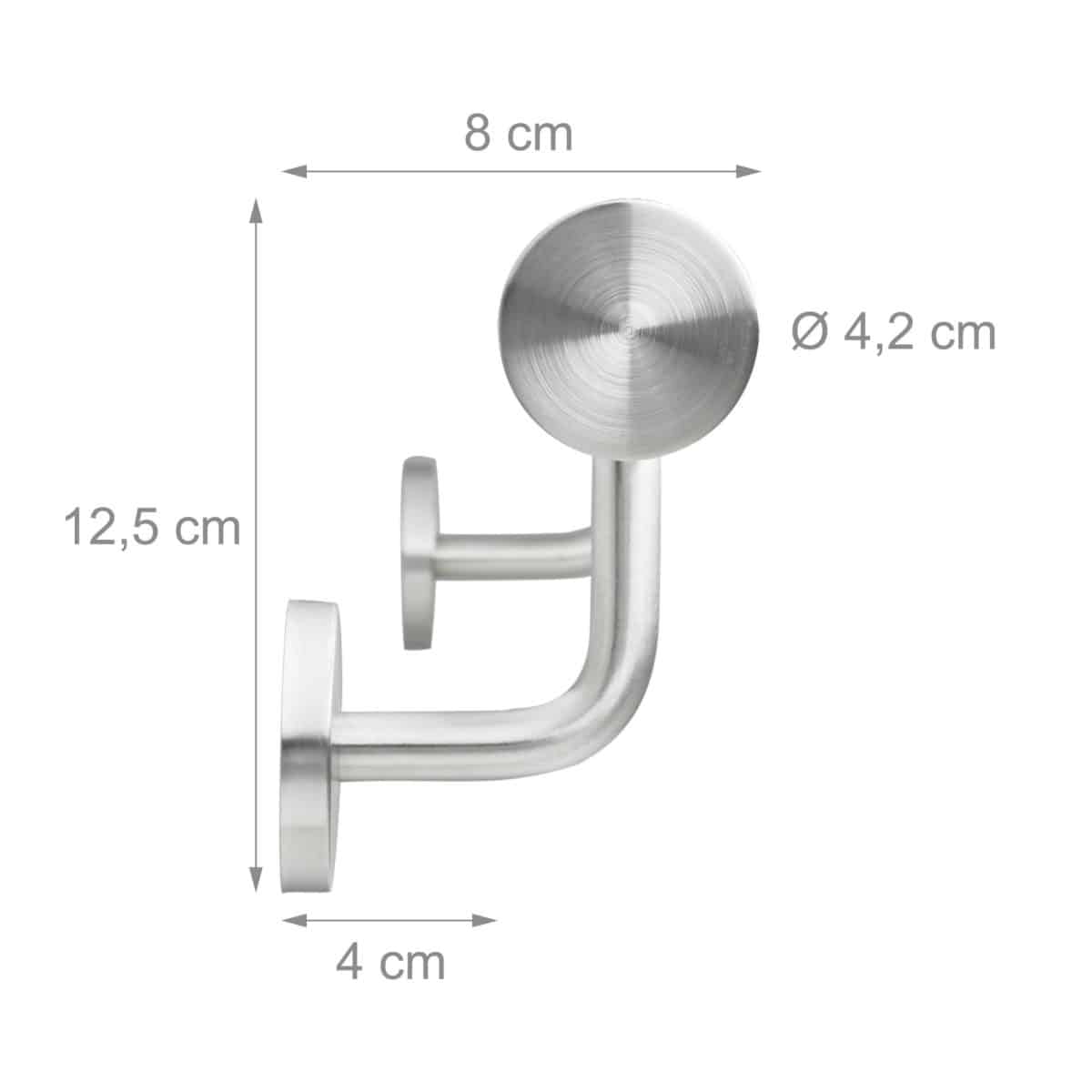 Balustrada din otel inoxidabil, argintiu, 1500mm - imagine 4